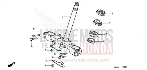 STEERING STEM NX125V de 1997